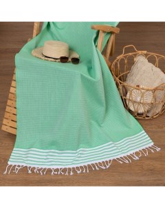 Полотенце - пештемаль пляжное Waffle, 100×180 см, хлопок 100 %, салатовое Lovelife