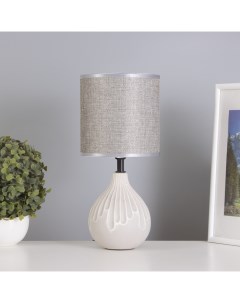 Лампа настольная «Срез» 1×40 Вт Е14 серый 15×15×30 см Risalux