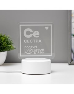 Светильник «Сестра» LED RGB от сети Risalux