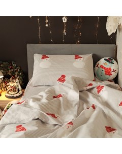 Постельное бельё 1.5-спальное «. Снеговики», бязь Этель