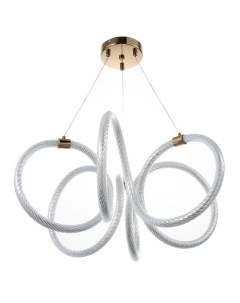 Светильник «Деси» LED 128 Вт золото 54×54×23-120 см Bayerlux