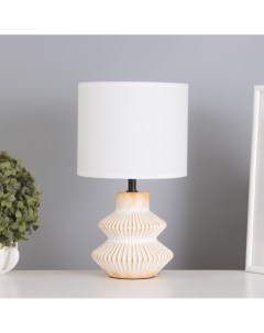 Лампа настольная «Крим» 1×40 Вт Е14 бежевый/оранжевый 18×18×29 см Risalux