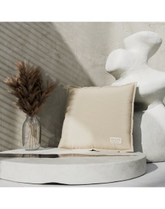 Подушка, 45×45+1 см, молочная, 100% хлопок Этель