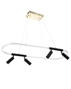 Светильник «Лани» LED 68 Вт черно-золотой 29.5×14×89 см Bayerlux