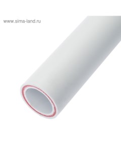 Труба полипропиленовая, армированная стекловолокном, d=50×6.9 мм, SDR=7.4, PN20, 4 м Valfex
