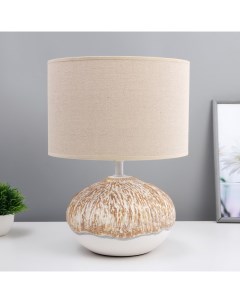 Настольная лампа «Камелия» Е27 40 Вт бело-бежевый 27.5×27.5×39.5 см Risalux