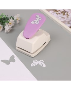 Дырокол фигурный рисунок 4.5×3.5 см «Бабочка», 10×11.5×7.5 см, МИКС Арт узор