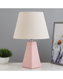 Настольная лампа «Альберта» Е27 40 Вт розовый 25×25×36 см Risalux