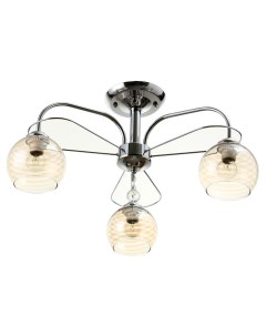 Люстра потолочная «Анрия», 3хЕ27, 40 Вт, хром, 59×59×30 см Bayerlux