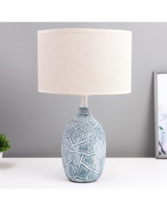 Настольная лампа «Изольда» Е27 40 Вт голубой 25×25×38.5 см Risalux