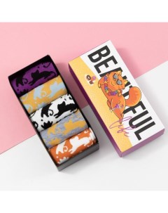 Носки женские Beautiful life, набор 5 пар, р-р 35-38 Kaftan