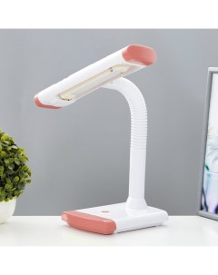Настольная лампа «Люсиль» КЛЛ 5 Вт бело-розовый 31.5×18.5×41.5 см Risalux