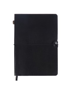 Ежедневник датированный 2025, A5, 168 листов, .Saltos, мягкая обложка из искусственной кожи, перфорация, ляссе, кремовый блок 70 г/м2, чёрный Devente