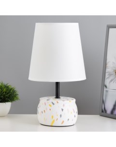 Настольная лампа «Энель» E14 40 Вт белый 18.5×18.5×32 см Risalux