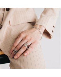 Кольцо «Тренд» фешн, цвет серебро, безразмерное Qf