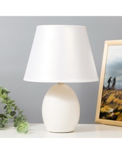 Настольная лампа «Брайтон» Е27 40 Вт белый 24×24×35 см Risalux