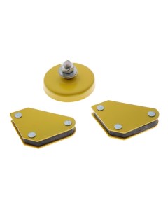 Набор магнитных угольников для сварки, 45,90,135°, 4 кг, 2 шт. + клемма, 200 А, 7 кг Tundra