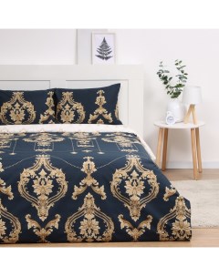 Постельное бельё 2сп Павлайн Королева 175х215, 200х220, 50х70см 2шт поплин 130г/м, хлопок 100% Павлина