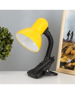 Лампа настольная Е27, с выкл. на зажиме (220 В) желтая (108 В) Risalux