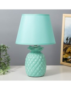 Настольная лампа «Ананас», Е14, 40 Вт, лазурный, 22×22×33 см Risalux