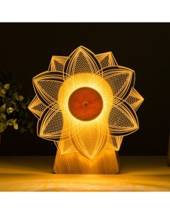 Светильник сенсорный «Цветок» LED крутится 6 Вт USB 15×4×16 см Risalux