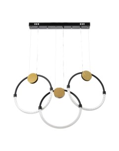 Светильник «Олендал» LED 45 Вт черно-золотой 62×5×44-150 см Bayerlux