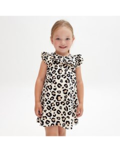 Платье детское с рюшей Trendy, размер 32 (110-116 см) Kaftan