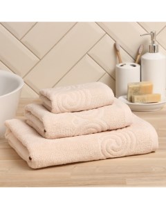 Полотенце махровое Love Life Border, 70×130 см, цвет бежевый, 100% хлопок, 380 г/м² Lovelife