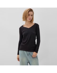 Джемпер с v-образным вырезом женский, графит, размер 42-44 Minaku