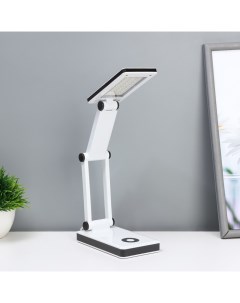 Настольная лампа складная «Современный» 30хLED от батареек/USB бело-черный 24×7×12.5 см Risalux