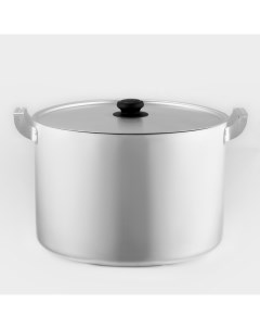 Кастрюля алюминиевая, 20 л, металлическая крышка Белая калитва