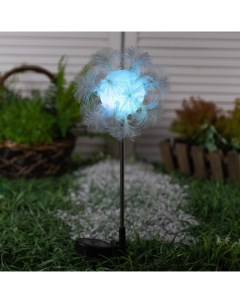 Садовый светильник «Клубок», уличный, на солнечной батарее, 70 см, 1 LED, свечение мульти Luazon lighting