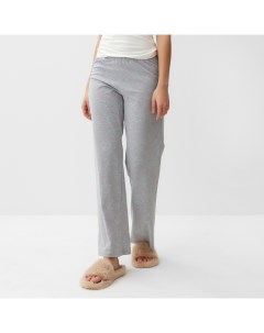 Брюки прямые домашние женские Fresh, размер 48-50, серые Kaftan