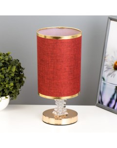 Настольная лампа «Мелисса» Е27 40 Вт золото-бордовый 14×14×29.5 см Risalux