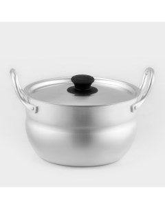 Кастрюля, 1.7 л, металлическая крышка, алюминий Белая калитва