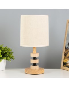 Настольная лампа «Араз», E27, 40 Вт, светлое дерево, 16×16×36 см Risalux