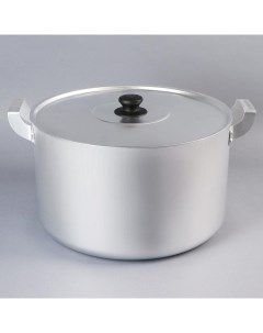 Кастрюля, 15 л, металлическая крышка, алюминий Белая калитва
