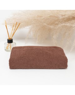 Полотенце махровое 50×80 см, коричневый, хлопок 100%, 360 г/м² Текстиль центр