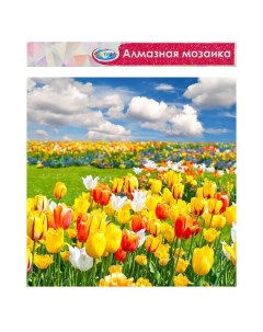 Алмазная мозаика «Тюльпаны», 40 × 50 см, без подрамника, частичное заполнение Centrum