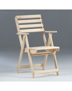 Кресло складное с подлокотниками, липа, 70×55×92 см Добропаровъ