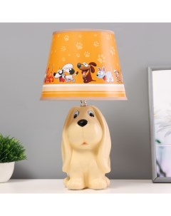 Настольная лампа «Собачка» Е14 40 Вт бежевый 20×20×37 см Risalux