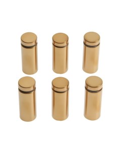 Дистанционный держатель для табличек, 16×40 мм, цвет золото, набор 6 шт. Tundra