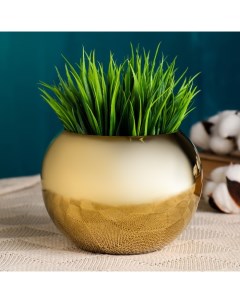 Фигурное кашпо для цветов «Идеалити», 800 мл, 24×9×7 см, керамика, бежевое Take it easy