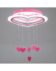 Люстра «Нежность» LED 51 Вт 4000К розовый 50×50×30 см Bayerlux