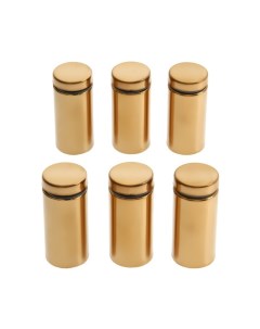 Дистанционный держатель для табличек, 19×40 мм, цвет золото, набор 6 шт. Tundra