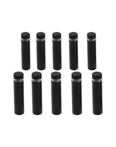 Дистанционный держатель для табличек, 12×50 мм, черный, набор 10 шт. Tundra