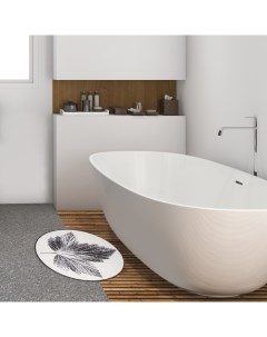 Коврик для ванной «» Natural print, 57×57±2 см, велюр Этель