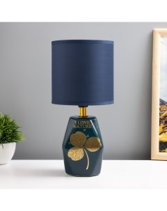 Настольная лампа «Натюр» E14 40 Вт синий 12.5×12.5×28 см Risalux