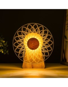 Светильник сенсорный «Узор» LED крутится 6 Вт USB 15×4×16 см Risalux