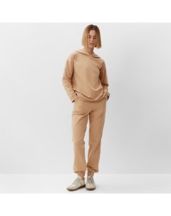 Костюм женский (свитшот, брюки) : Casual Collection, размер 42, бежевый Minaku